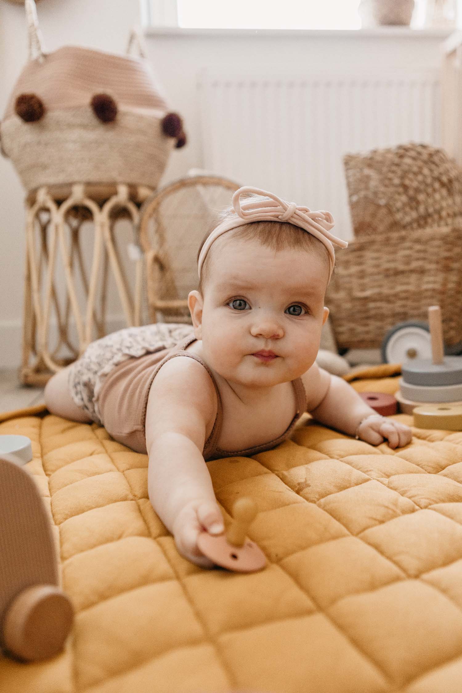 Tapis de jeu et de rangement - Soft organic - Mustard Chai Tea - Play and Go – Image 3